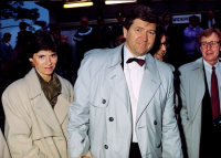 Harald Tusberg og kona Ulla Tusberg på konsert i Ekeberghallen i 1989.