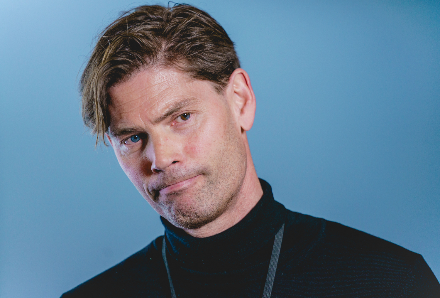 Overlege Pål Andre Holme ved Oslo universitetssykehus etter pressekonferanse om bivirkninger av AstraZeneca-vaksinen 13. mars.