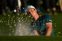 Viktor Hovland slet på siste runde av US Masters.
